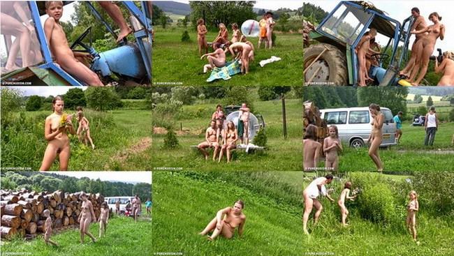 芝生の屋外フィットネス-ビデオヌーディストについて [Naturism Archiv]