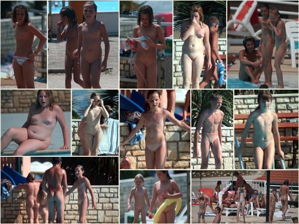 大人と若いヌーディスト服なし写真 PureNudism PureNudism ヌーディストプール [Naturism Archiv]